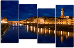 Модульная картина "Ночная Флоренция"