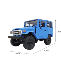 Радиоуправляемая машина WPL японский внедорожник FJ40 (голубая) 4WD 2.4G 1/16 RTR