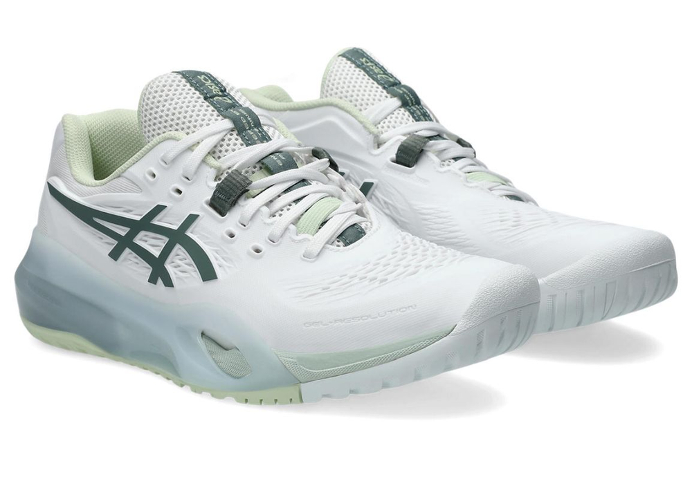 Женские теннисные кроссовки Asics Gel-Resolution X - white/monument blue