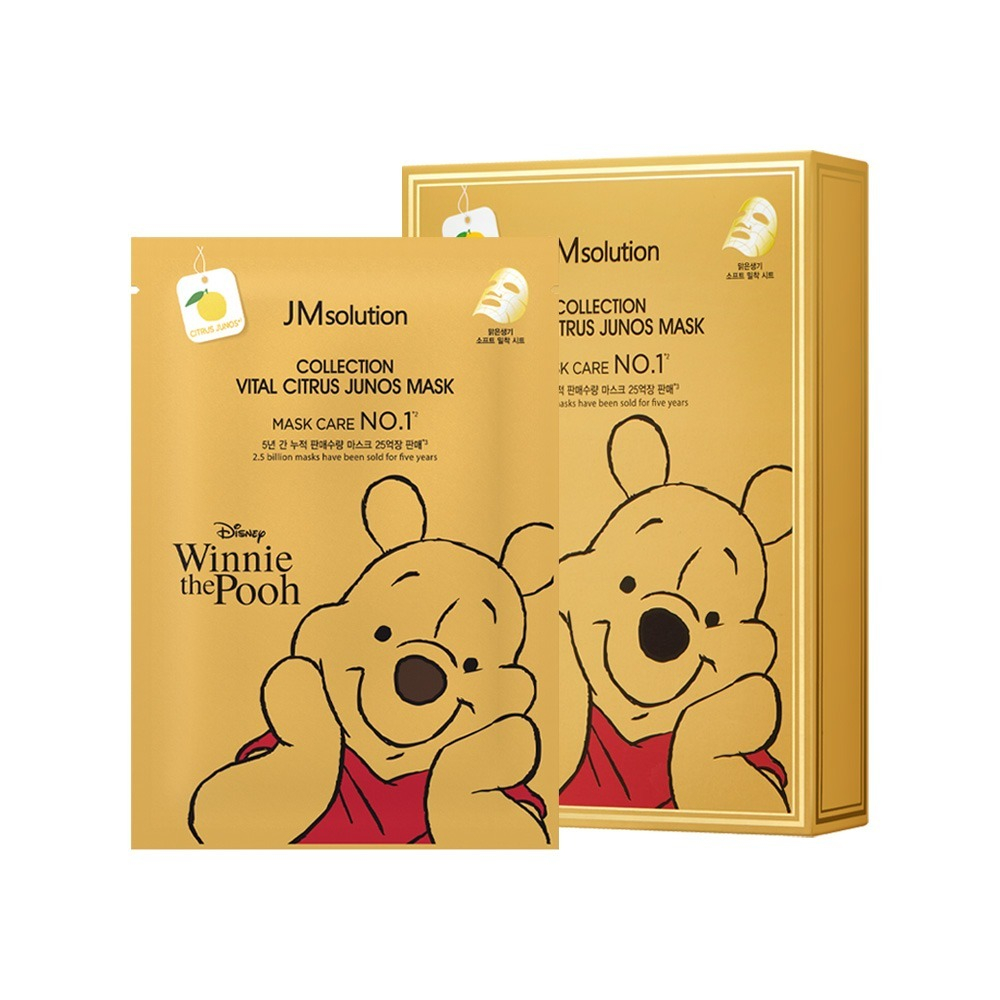 Маска тканевая с юдзу JMsolution Disney collection vital citrus junos mask, 30 мл