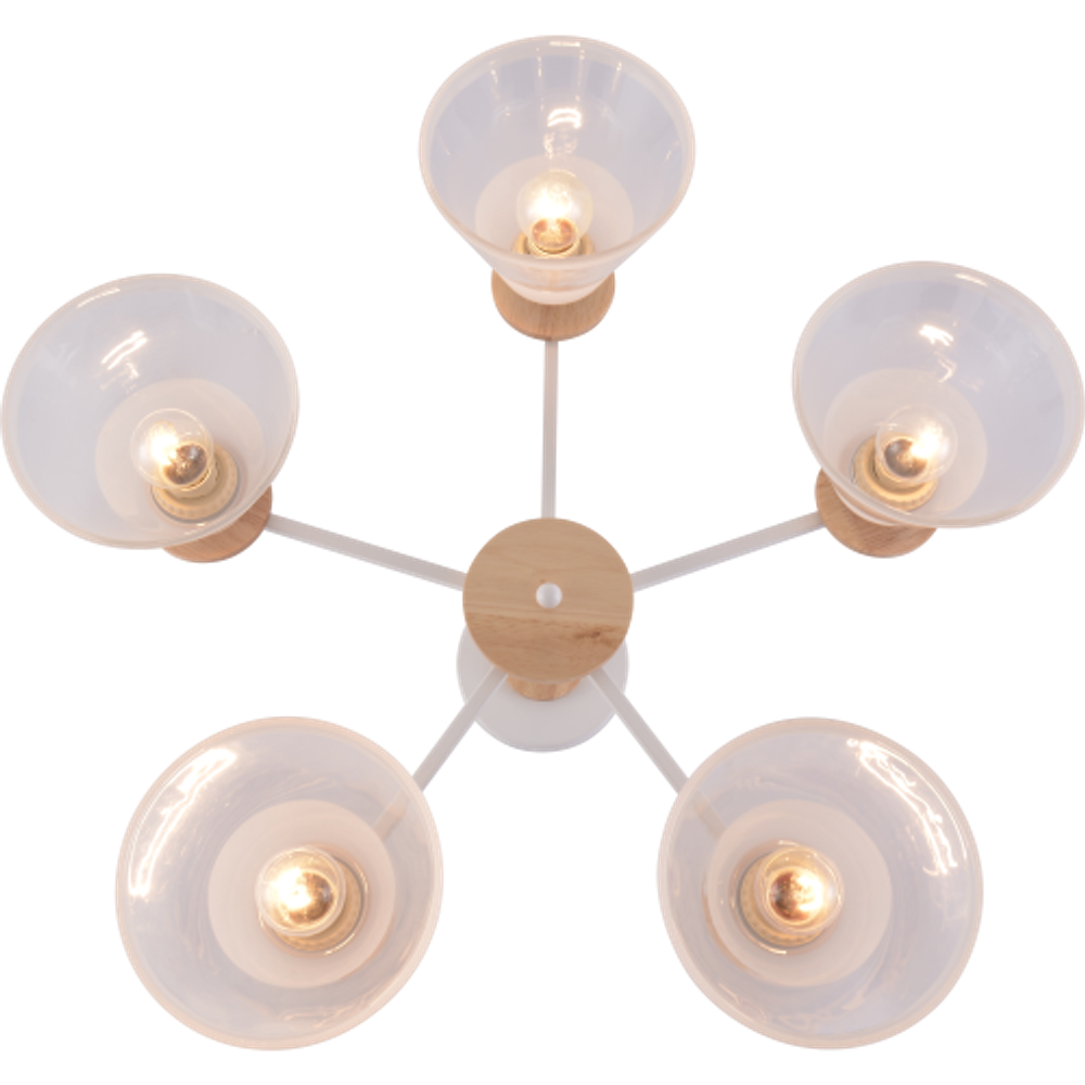 Люстра Rivoli Theothila 9177-305 5 х Е27 60 Вт модерн | Rivoli