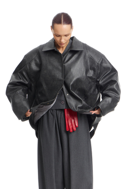 Кожаная куртка URBAN Gray