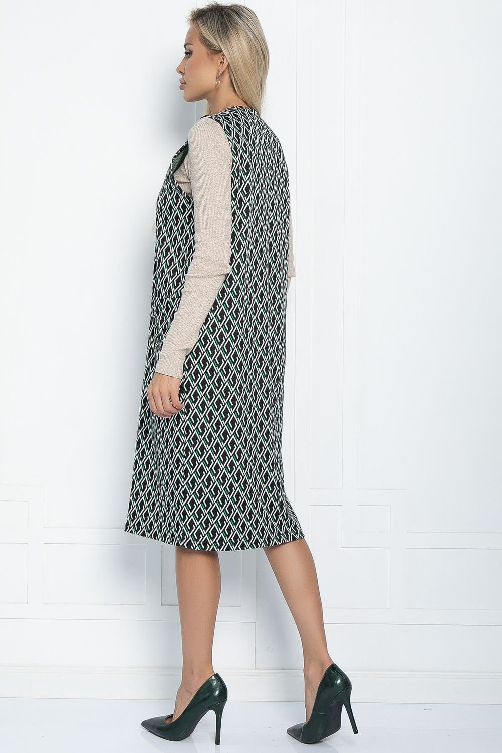 Сарафан Каролинн (темно-зеленое) П11214 LT Collection