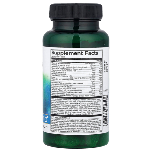 Swanson Vitamins, Men's Multi + Prostate Support, 90 таблеток