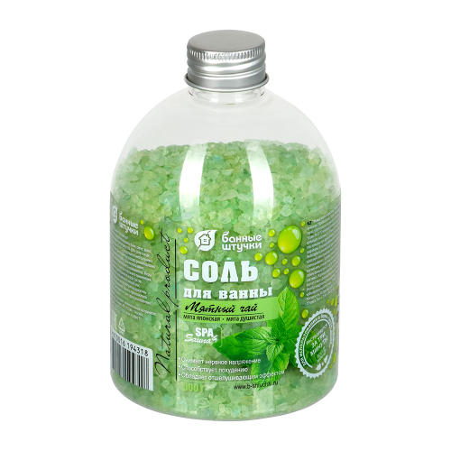 Соль для ванн Мятный чай Банные штучки (500г)