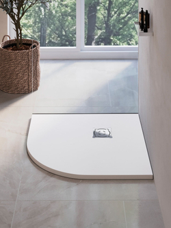 Душевой поддон полукруглый RGW ST/R-W Белый (1000x1000)