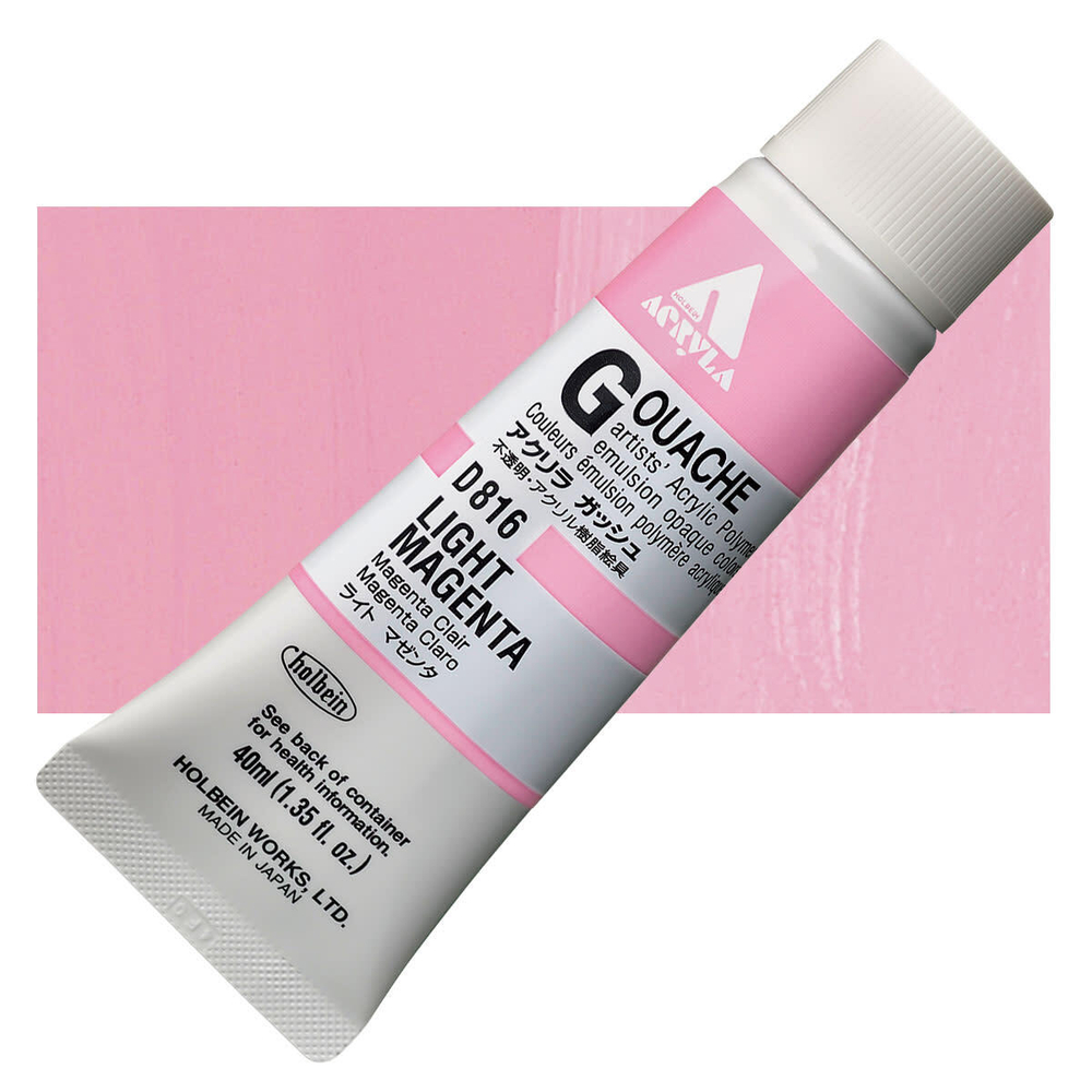 Holbein Acrylic Gouache 40 мл. 816 [А] Light Magenta