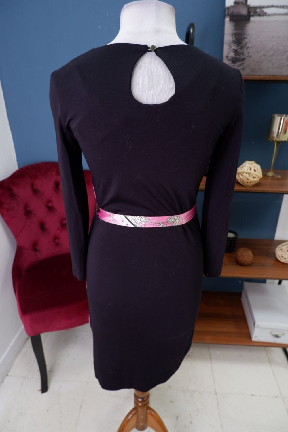 Платье Mon Soo с принтом 42 размер