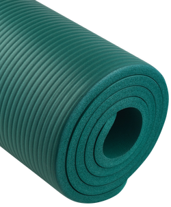 Коврик для йоги и фитнеса FM-301, NBR, 183x61x1,2 см, изумрудный