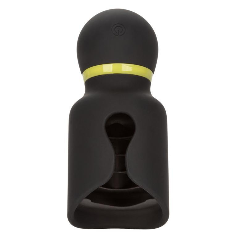 Черный вибромастурбатор Flickering Stroker