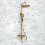 Душевая система WasserKraft Aisch 5500 SET2672 Thermo золото матовое