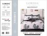 Коробка постельное белье "Lorida Fresh" А/B Размер Семейный / Коробка 28 расцветок