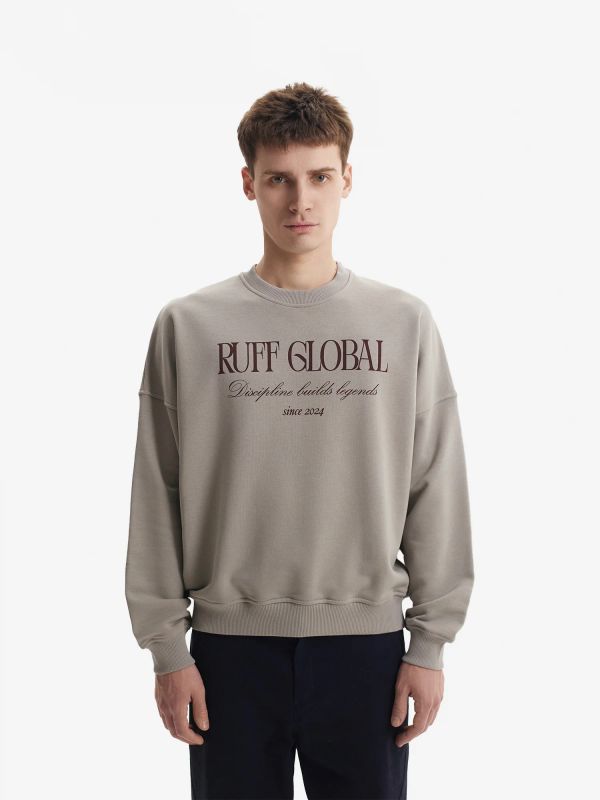 Толстовка Oversized серая - фото 1