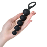 Набор из 2 чёрных анальных цепочек 3,5см Satisfyer Love Beads