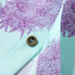 Рубашка YMKASHIX California Flower Голубая