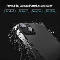 Защитное стекло (2шт) от Nillkin на камеры для смартфона iPhone 15 и 15 Plus, серия CLRFilm Camera Tempered Glass