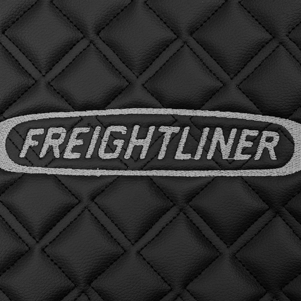 Ковры FREIGHTLINER CENTRY (механика) (экокожа, черный, серый кант, серая вышивка)