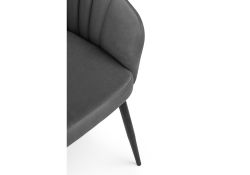 Стул на металлокаркасе Моншау черный / velutto 32