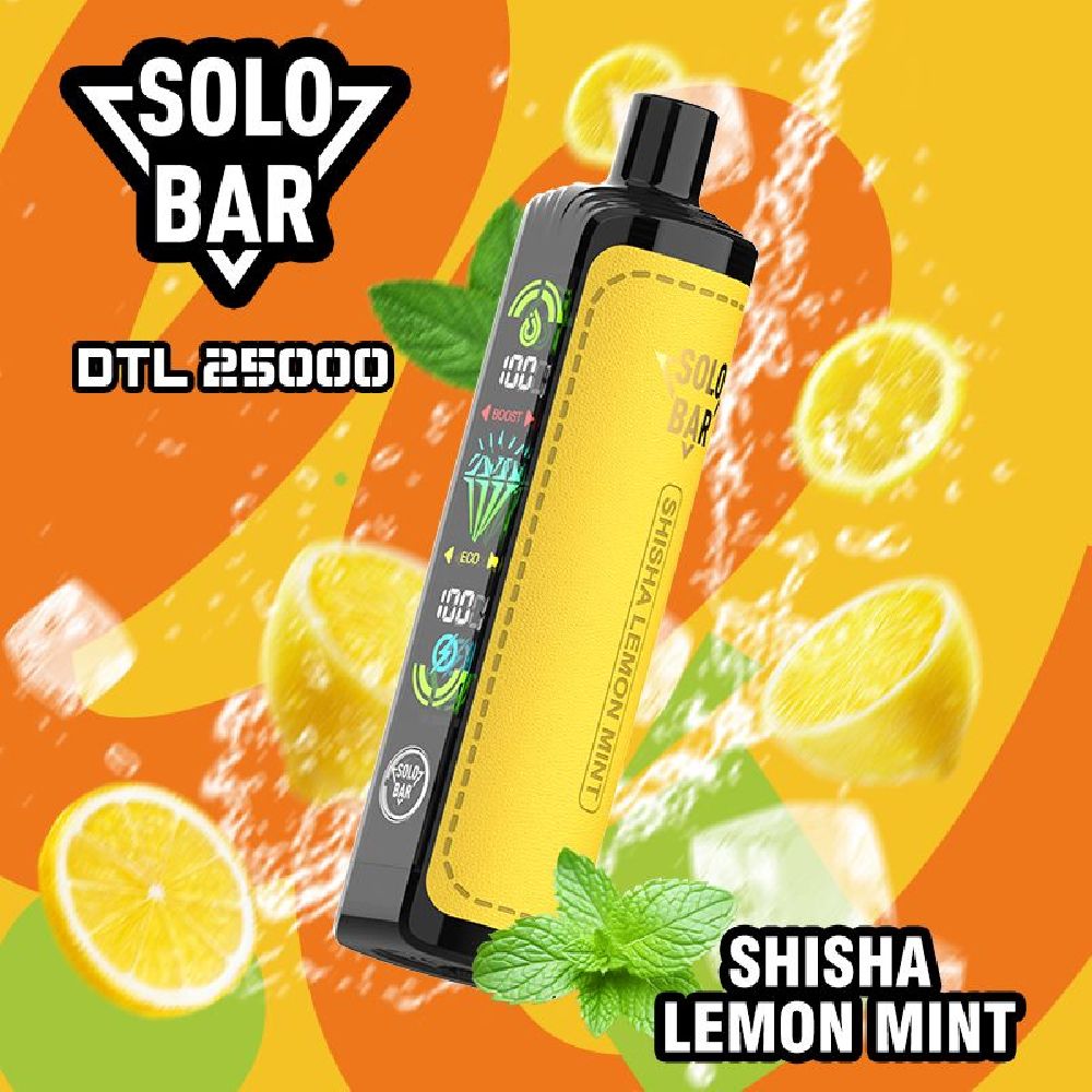 SOLOBAR DTL 25000 - Shisha Lemon Mint (5% nic)
