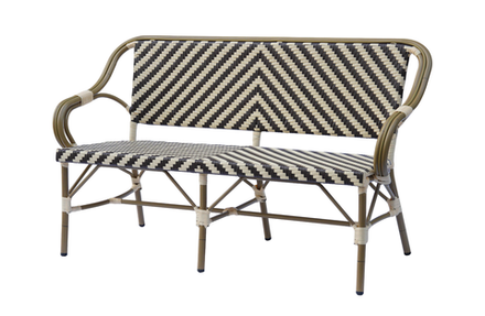 "Кабри" диван двухместный плетенный из искусственного ротанга, цвет бежево-коричневый