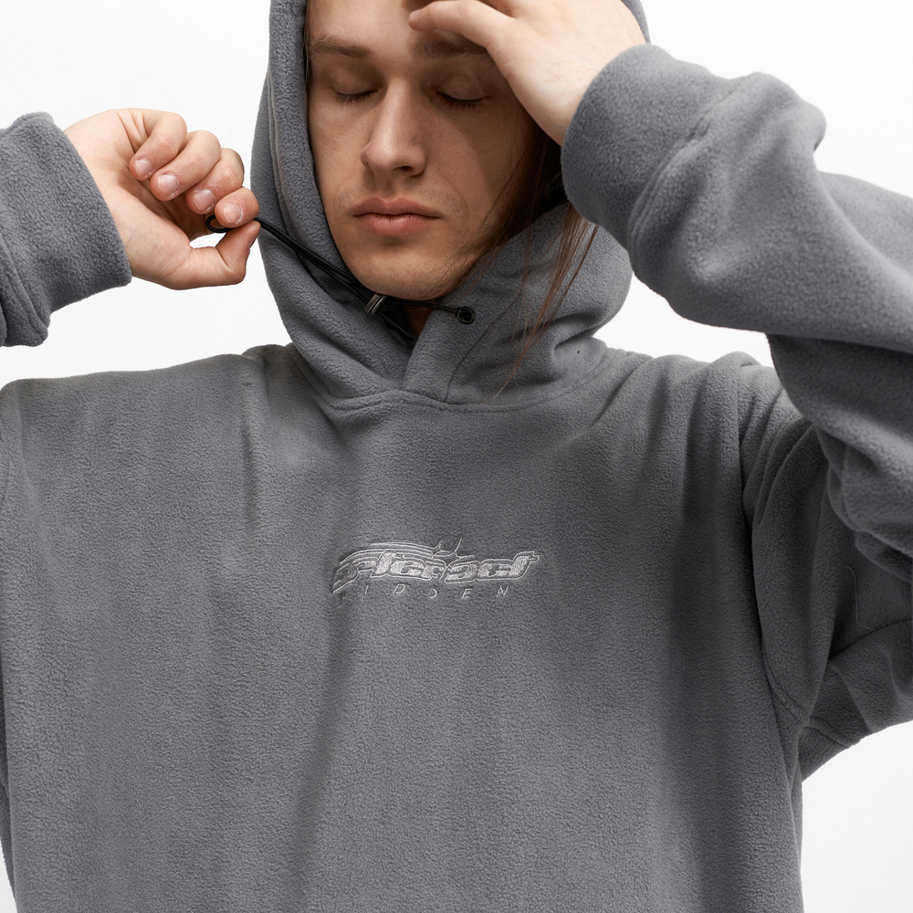 Худи "Fleece/Logo" Темно-серый