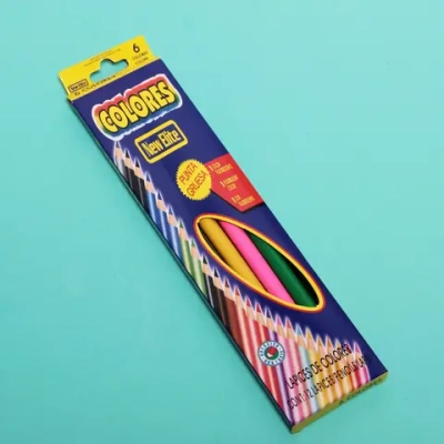 Карандаши цветные 6 шт COLORES, упак 4,5*20,5 см