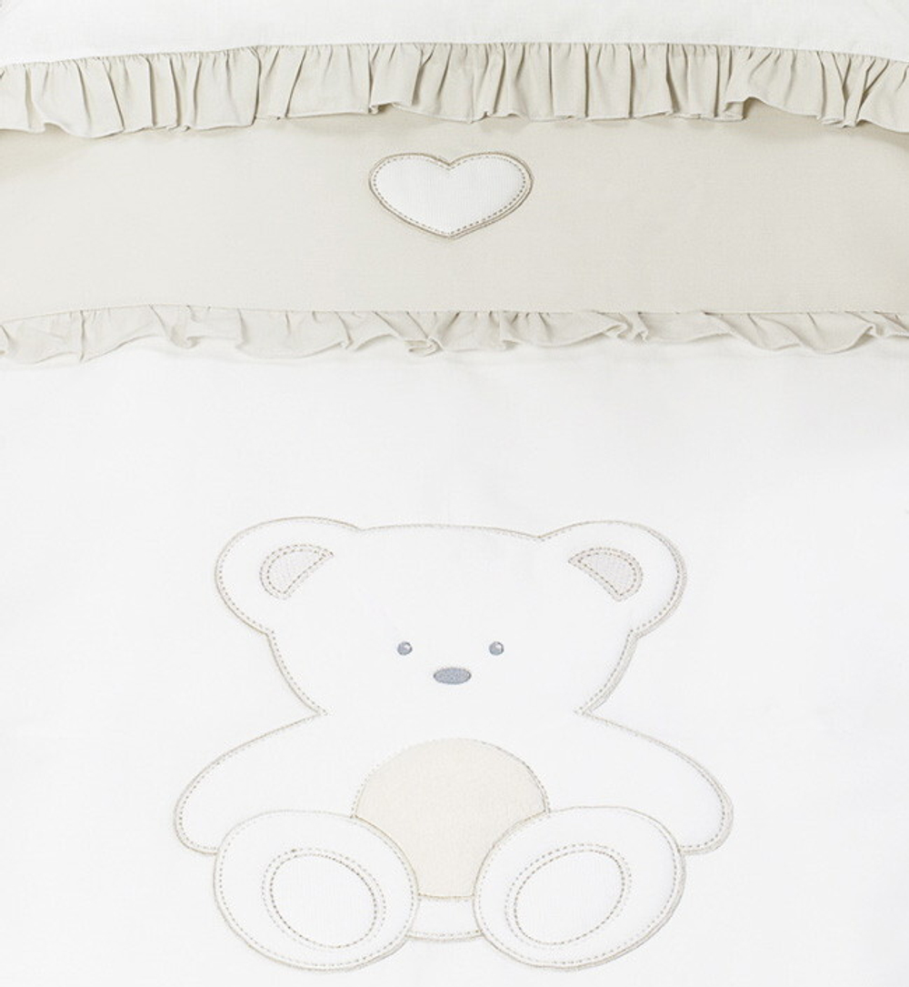 Комплект белья из 5-и предметов Italbaby Peluche крем