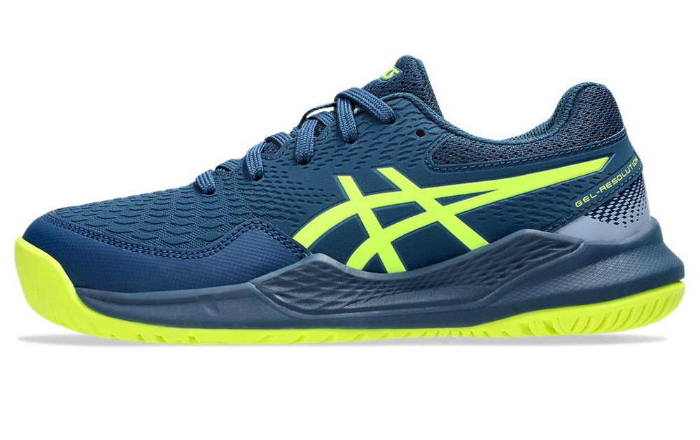 детские Кроссовки теннисные Asics Gel-Resolution 9 GS - небесный