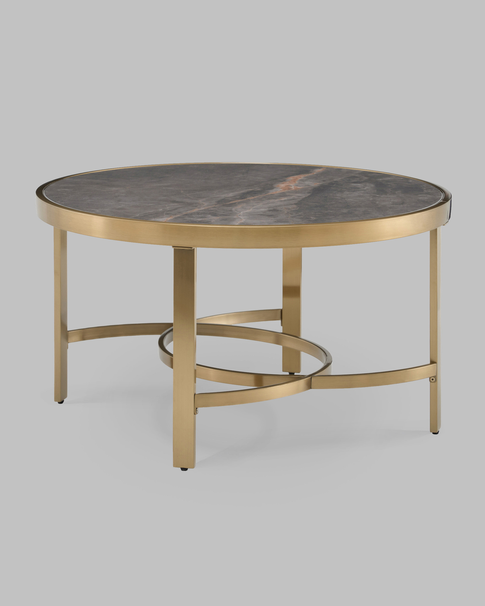 Журнальный столик Адриана 80*80 см серая керамика