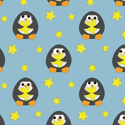 Пингвин со звездочками