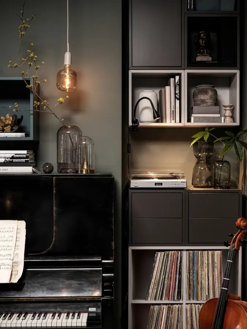 Шкаф - EKET IKEA/ЭКЕТ ИКЕА, 35x35x35 ,серый