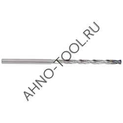 Сверло 4.5мм монолитное твердосплавное 12D с подводом СОЖ. SP-P801120450 VHM AHNO