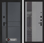 Входная дверь Лабиринт EVOLAB - 32 Серый софт рельеф