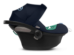 Коляска 3 в 1 Cybex Priam IV Chrome Brown complete и автокресло Aton S2 i-Size Ocean Blue Off White