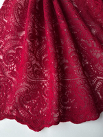 Вышивка с пайетками (Красная)