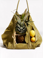 Объемный-шоппер из натуральной замши