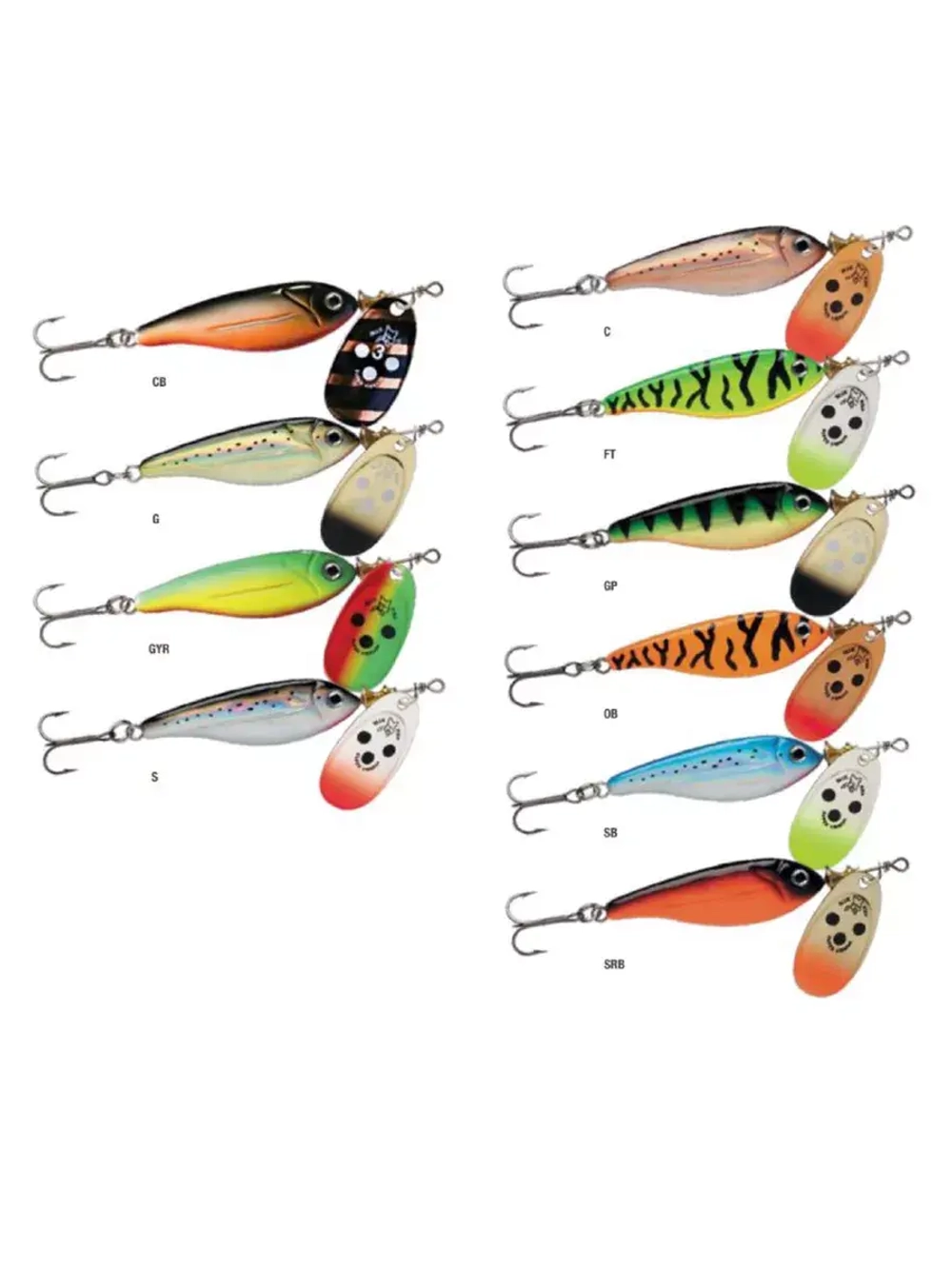 Блесна для рыбалки вертушка Minnow Super Vibrax 3 /S