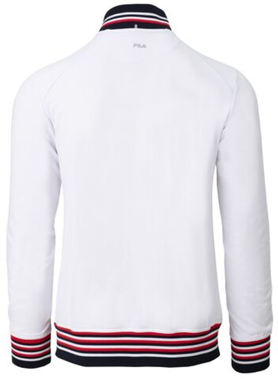 Мужская теннисная кофта Fila Jacket Bruce - white/navy comb