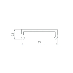Экран PLINTUS-H73-F-2000 Opal (Arlight, Пластик) 043594