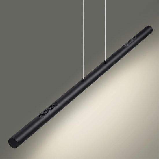 6643/45L HIGHTECH ODL24 301 черный/металл/акрил Подвесной светильник IP20 LED 49W 3000K 220V MALI