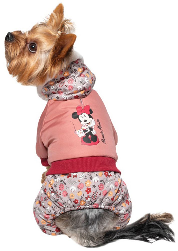Disney комбинезон зимний для собак Mickey Flowers L, размер 35 см