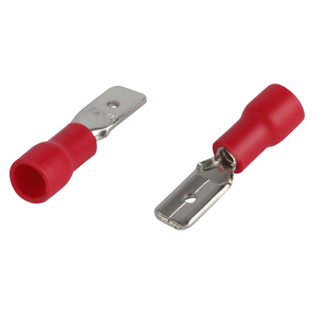 Разъем плоский ЭРА NO-225-129 РпИп 1.25-5-0.8 изолированный «вилка» упаковка 50 шт | Наконечники слаботочные