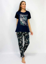 Пижама х/б штаны+футболка УШФ002