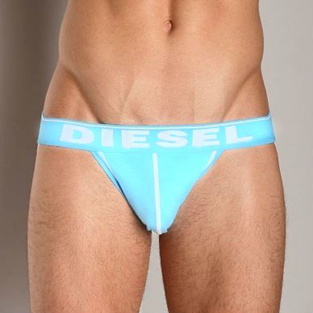 Мужские трусы джоки светло-голубые Diesel Fresh and Bright Divine Jockstrap Sky Blue DIS0114