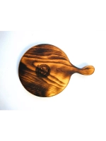 Менажница деревянная для подачи, сервировки "Гамбургер"