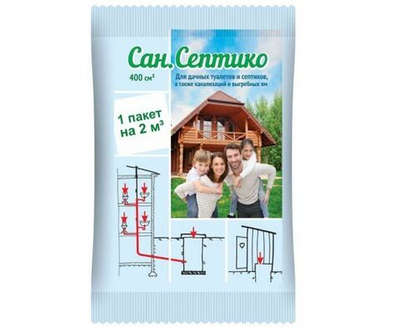 САН.СЕПТИКО Препарат для дачных туалетов и септиков 400 куб.см
