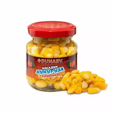 Насадка стеклобанка "Дунаев Кукуруза" 100мл Клубника