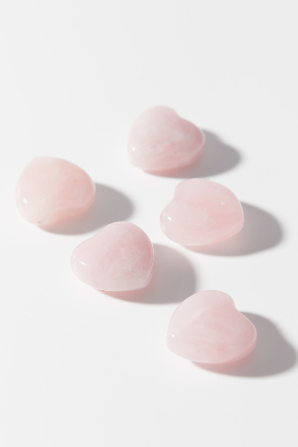 Сердечко из розового кварца ХS