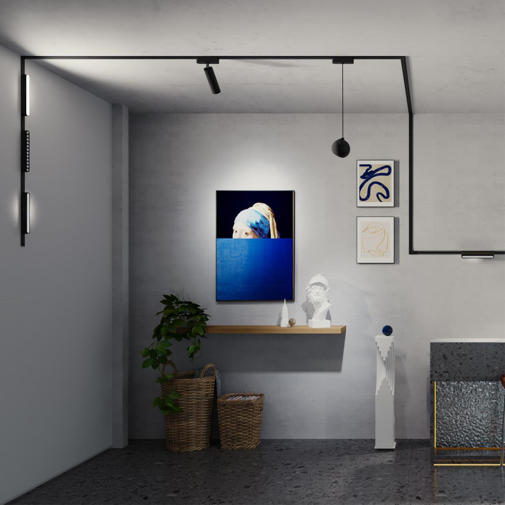 359072 SHINO NT23 178 черный Трековый светильник для низковольтного шинопровода IP20 LED 12W 48V 4000K 720Лм SMAL