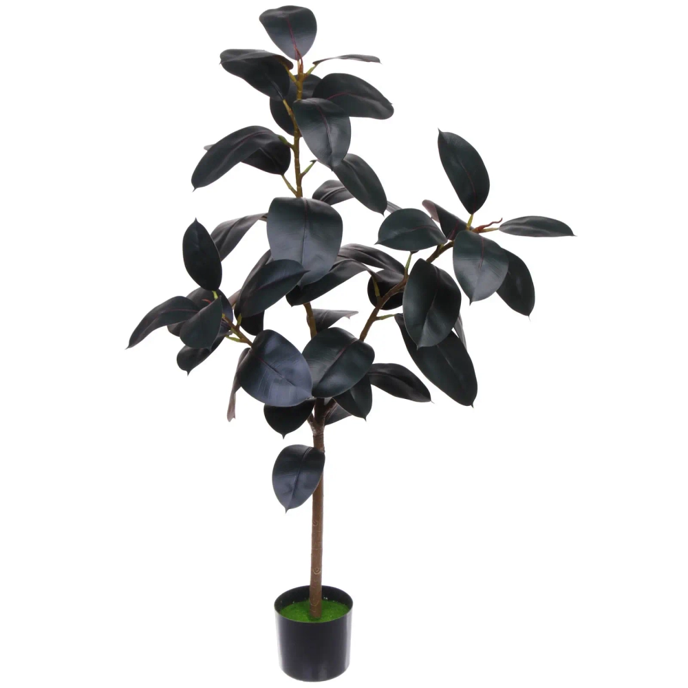 Дерево искусственное «Фикус эластика Абиджан» 130см в горшке